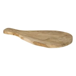 Xenos Borrelplank olijfhout klein - bruin - 28x13 cm- Borrelplanken|Kerstcadeaus