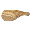 Xenos Borrelplank olijfhout medium - bruin - 35x14 cm- Borrelplanken