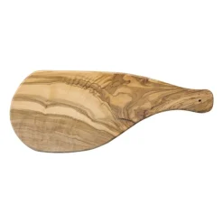 Xenos Borrelplank olijfhout medium - bruin - 35x14 cm- Borrelplanken