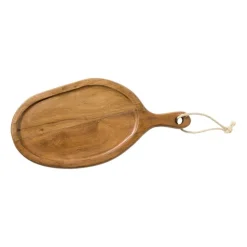 Xenos Borrelplank organisch klein - acaciahout - 40x20.5 cm- Borrelplanken|Kerstcadeaus
