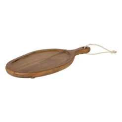 Xenos Borrelplank organisch klein - acaciahout - 40x20.5 cm- Borrelplanken|Kerstcadeaus