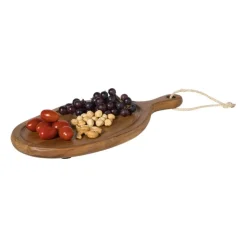 Xenos Borrelplank organisch klein - acaciahout - 40x20.5 cm- Borrelplanken|Kerstcadeaus