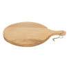 Xenos Borrelplank van mangohout - rond - 50x40 cm- Borrelplanken