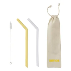 Xenos Bubble tea rietjes - ø1.2x25.5 cm - set van 2- Rietjes|Thee