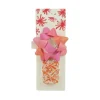 Xenos Cadeaulint en strik mix - rood/roze - set van 2- Cadeaulinten
