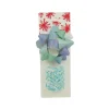 Xenos Cadeaulint en strik mix - groen/blauw - set van 2- Cadeaulinten