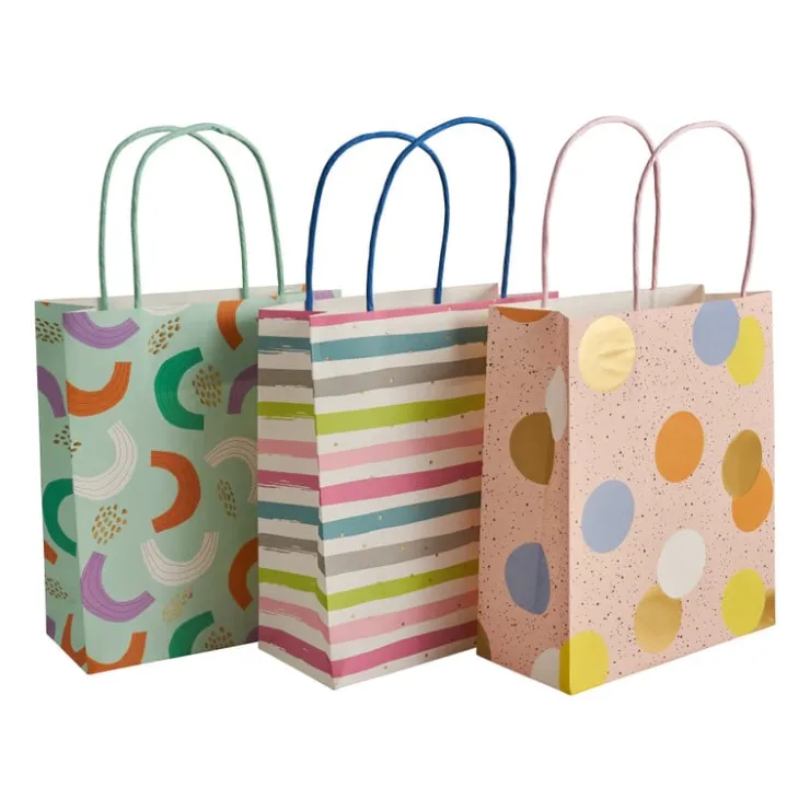 Xenos Cadeautasjes - set van 3- Cadeautasjes|Kerst Inpakken