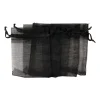 Xenos Cadeauzakjes organza - zwart - 5 stuks- Knutselspullen|Cadeauzakjes