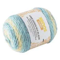 Xenos Cake garen mix - blauw - 100 gram - 200 meter- Garen