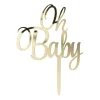 Xenos Cake topper Oh baby - goud- Cake Toppers|Babyshower