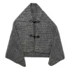 Xenos Cape gemeleerd - grijs - 150x70 cm- Winterartikelen