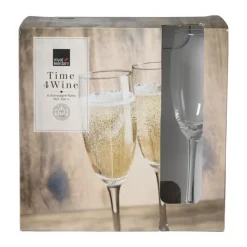 Xenos Champagne glazen - 180 ml - set van 6- Bruiloft|Glazensets