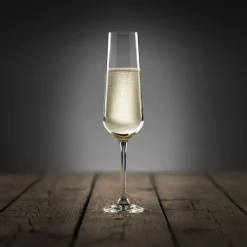 Xenos Champagne glazen kristal - 200 ml - set van 4- Glazensets|Champagneglazen