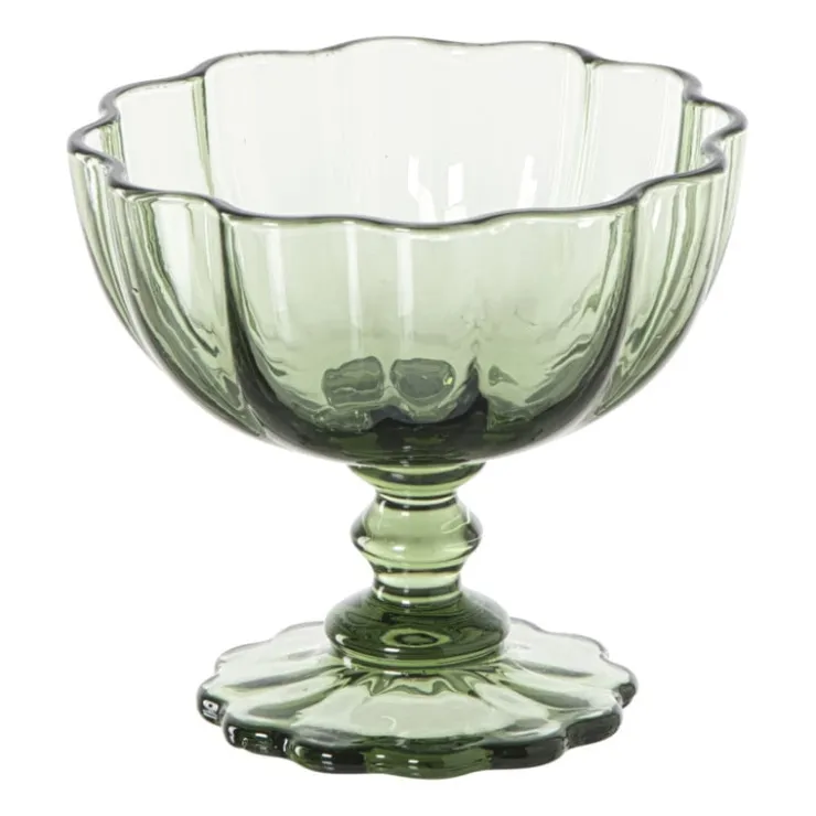 Xenos Champagnecoupe clover - groen - 230 ml- Champagneglazen