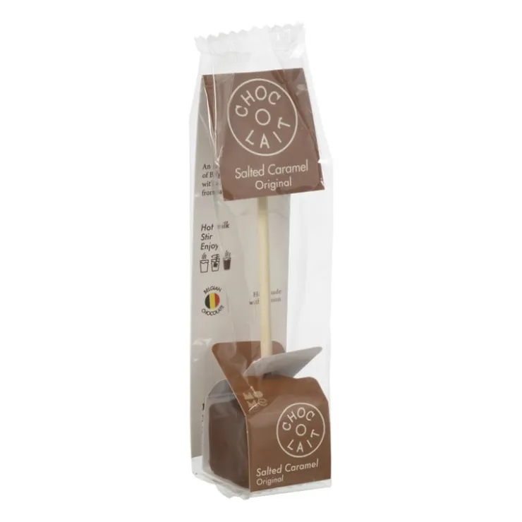 Xenos Choc-o-lait stick - caramel - 33 gram- Chocolademelk|Kerstcadeaus