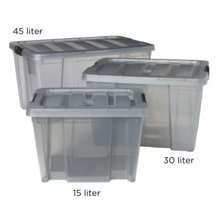 Xenos Clipbox - 15 liter - 27x35x24 cm- Opbergboxen