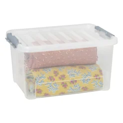 Xenos Clipbox 25 liter - 31x42x23 cm - set van 3- Opbergboxen