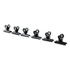 Xenos Clips voor wandrek - zwart - set van 6- Wandrekken