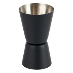 Xenos Cocktail barmaatje - zwart - 6.7x3.2x3.8 cm- Keukengerei