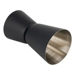 Xenos Cocktail barmaatje - zwart - 6.7x3.2x3.8 cm- Keukengerei