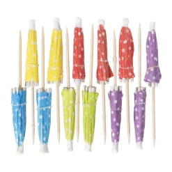 Xenos Cocktail parapluutjes - Set van 12- Prikkers|Keukengerei