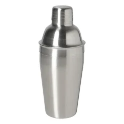 Xenos Cocktailshaker - zilverkleurig - 500 ml- Keukengerei