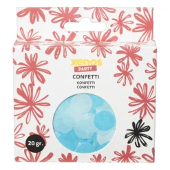 Xenos Confetti baby - blauw- Confetti|Babyshower