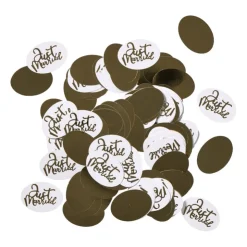 Xenos Confetti just married - goudkleurig - set van 100- Bruiloft|Confetti
