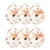 Xenos Confettiballon - paars/roze - 6 stuks- Ballonnen|Bruiloft
