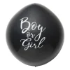 Xenos Confettiballon gender reveal - zwart - ø60 cm- Ballonnen|Babyshower