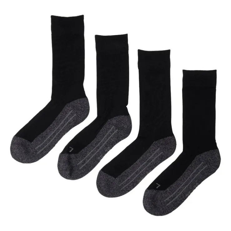 Xenos Coolmax bamboe sokken 35/38 - zwart - 2 paar- Sportsokken