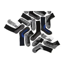 Xenos Coolmax enkelsokken - 35/38 - wit/grijs - 2 paar- Sportsokken