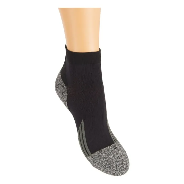 Xenos Coolmax enkelsokken - 35/38 - zwart/grijs - 2 paar- Sportsokken