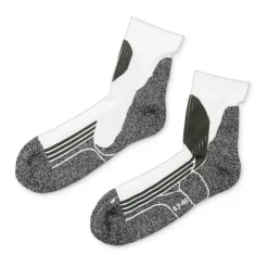 Xenos Coolmax sportsokken 43/46 - wit/grijs - 2 paar- Sportsokken