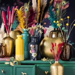 Xenos Craspedia geel - 40-50 cm- Kunstbloemen