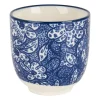 Xenos Cup blue print - botanic - 150 ml- Tapasservies|Mokken