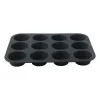 Xenos Cupcakevorm siliconen - grijs - 33x25x3 cm- Bakvormen