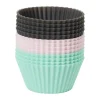 Xenos Cupcakevormpjes - set van 12 - siliconen- Bakvormen