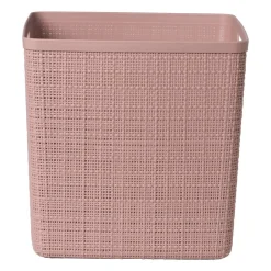 Xenos Curver jute opbergmand cube - 17 liter - roze- Opbergboxen