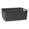 Xenos Curver jute opbergmand M - 12 liter - grijs- Opbergboxen