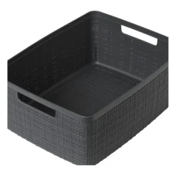 Xenos Curver jute opbergmand M - 12 liter - grijs- Opbergboxen