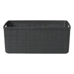 Xenos Curver jute opbergmand M - 12 liter - grijs- Opbergboxen