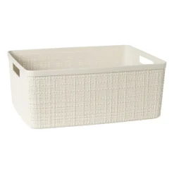 Xenos Curver jute opbergmand M - 12 liter - beige- Opbergboxen