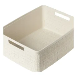 Xenos Curver jute opbergmand M - 12 liter - beige- Opbergboxen