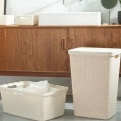 Xenos Curver jute opbergmand M - 12 liter - beige- Opbergboxen
