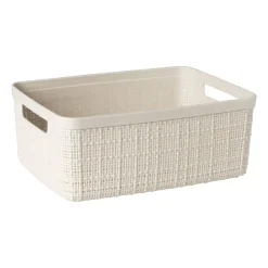 Xenos Curver jute opbergmand S - 5 liter - beige- Opbergboxen