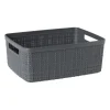 Xenos Curver jute opbergmand S - 5 liter - grijs- Opbergboxen