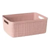 Xenos Curver jute opbergmand S - 5 liter - roze- Opbergboxen