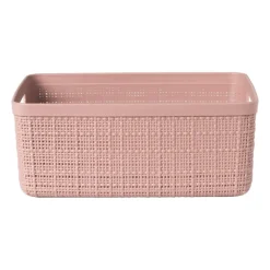 Xenos Curver jute opbergmand S - 5 liter - roze- Opbergboxen