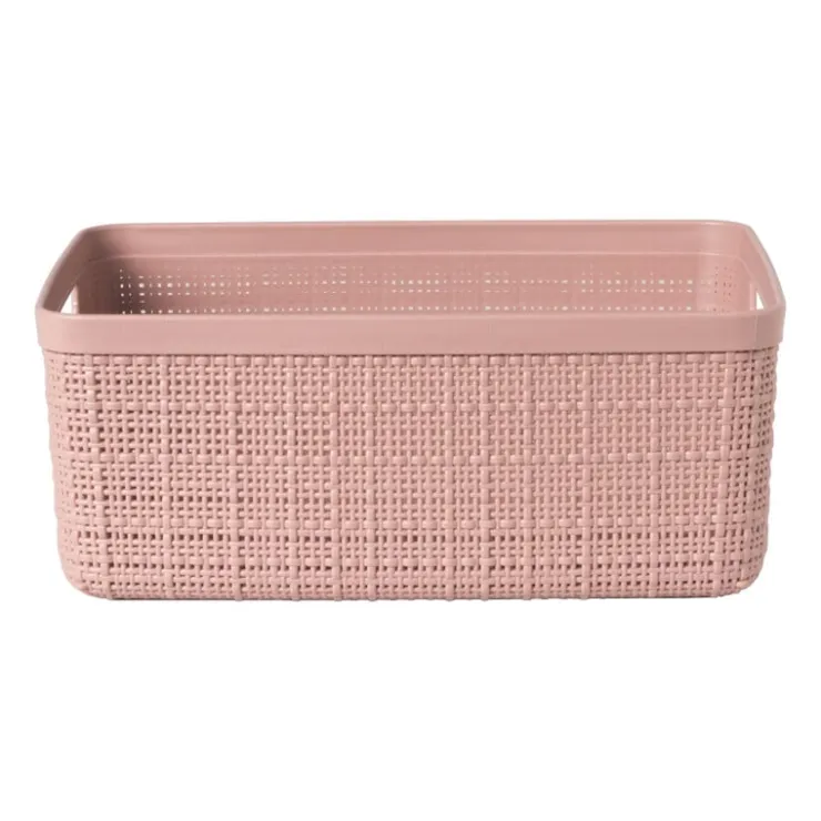 Xenos Curver jute opbergmand S - 5 liter - roze- Opbergboxen